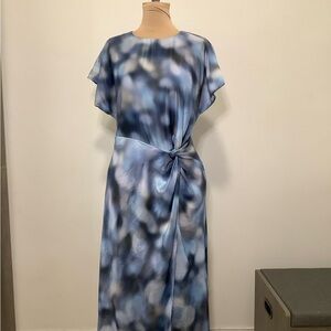 Zara Blue and White Maxi Dress